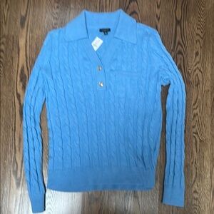 Talbots Blue Cable Knit Women's Sweater